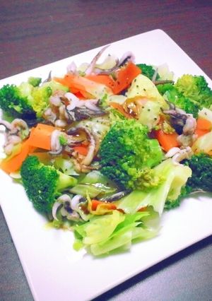 イカゲソと温野菜＊バルサミコビネガー-レシピのメイン写真