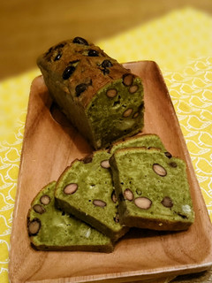 栗きんとん&黒豆煮の抹茶パウンドケーキ-レシピのメイン写真