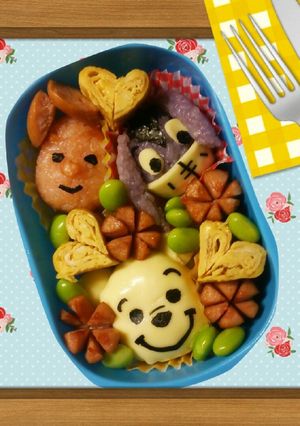 キャラ弁☆プーさん・イーヨ・ピグレット☆-レシピのメイン写真