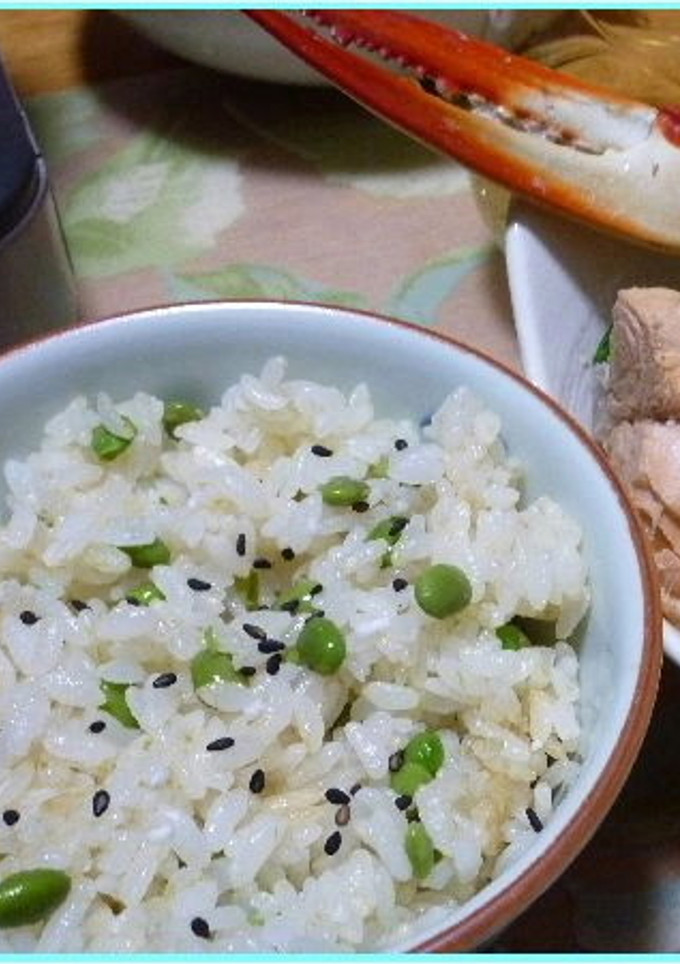 幻の大豆『黒千石』の枝豆と枝豆ご飯-レシピのメイン写真