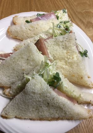 焼き豚とかいわれのサンドイッチ-レシピのメイン写真