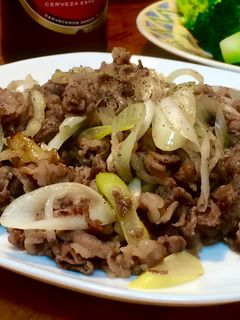 牛肉と長ネギの炒め物-レシピのメイン写真