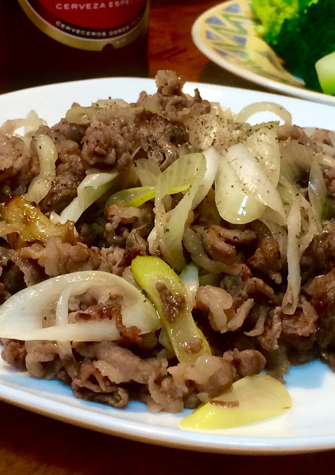 牛肉と長ネギの炒め物-レシピのメイン写真