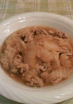 白菜の消費にも♪白菜と豚肉の炒め煮-レシピのメイン写真