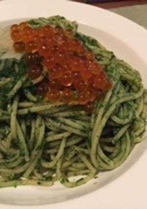 イクラと相性抜群のほうれん草ペースト-レシピのメイン写真