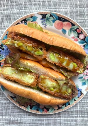 枝豆コロッケパン-レシピのメイン写真