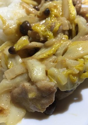 鶏肉と白菜とキノコのみそ炒め-レシピのメイン写真