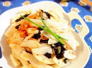 長芋とキムチと韓国海苔を和えるだけ〜1品-レシピのメイン写真