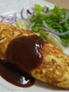 オムレツ 《挽肉カレーチーズ》-レシピのメイン写真