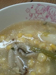 お雑煮リメイク!中華風コーンスープ♬-レシピのメイン写真