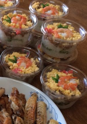 鶏そぼろカップライス-レシピのメイン写真