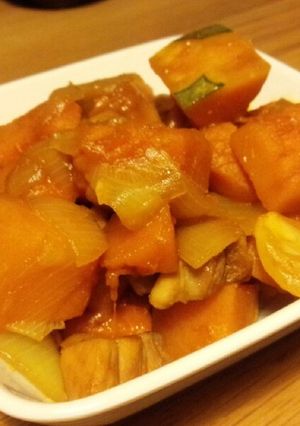 鶏肉とかぼちゃのフライパン煮-レシピのメイン写真