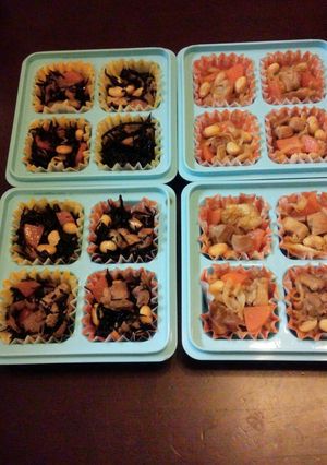 お弁当に！ひじきと切り干し大根の２品作り-レシピのメイン写真