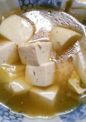 豆腐 里芋 長ネギの 中華 煮込みスープ-レシピのメイン写真
