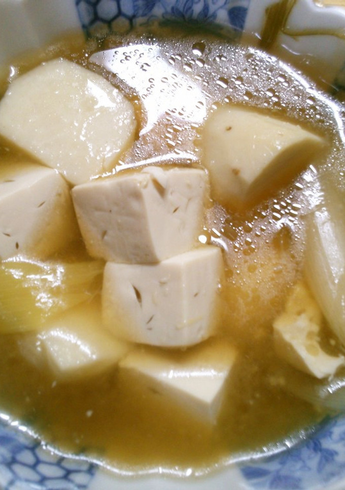 豆腐 里芋 長ネギの 中華 煮込みスープ-レシピのメイン写真