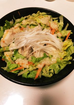 メモ＞＞鶏肉そばサラダ-レシピのメイン写真