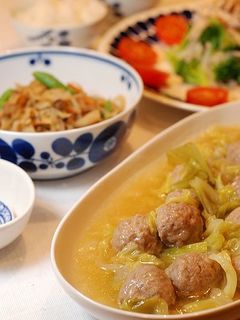 たっぷりキャベツと肉団子のスープ煮-レシピのメイン写真