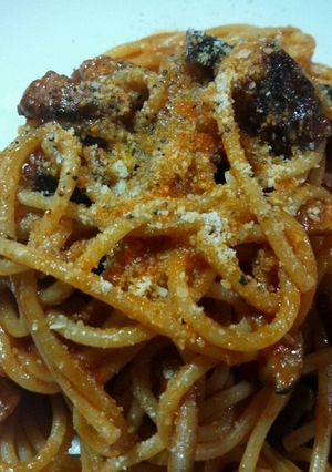 ベーコンと茄子の簡単！トマトソースパスタ-レシピのメイン写真