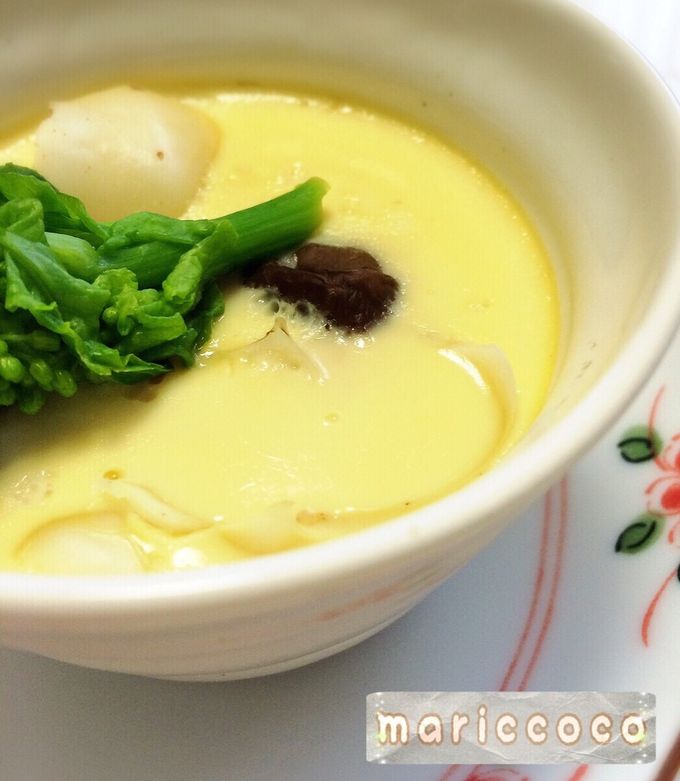 餅入り茶碗蒸し♡簡単 北海道甘いの by おはまりキッチン