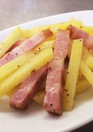 マヨテク!ベーコンとじゃがいものマヨ炒め-レシピのメイン写真