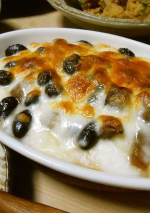 おせちリメイク☆煮〆・黒豆和風グラタン-レシピのメイン写真