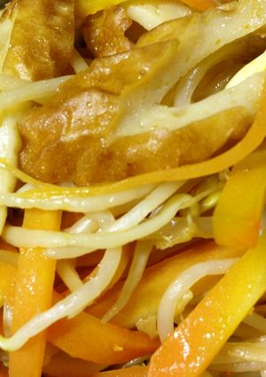 大豆もやしと人参のさっぱり炒め-レシピのメイン写真