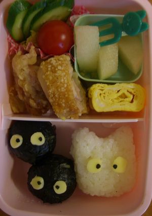 まっくろくろすけ弁当-レシピのメイン写真