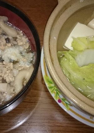 とろろとしめじのぶっかけご飯(自分用)-レシピのメイン写真