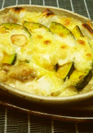 鶏だんごとおもちのカボチャグラタン-レシピのメイン写真