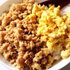 簡単！鶏そぼろ丼！-レシピのメイン写真