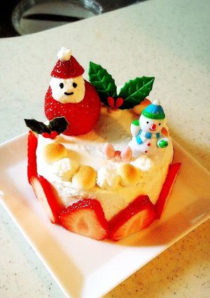 離乳食☆食パンを使ってお祝いケーキ♪-レシピのメイン写真