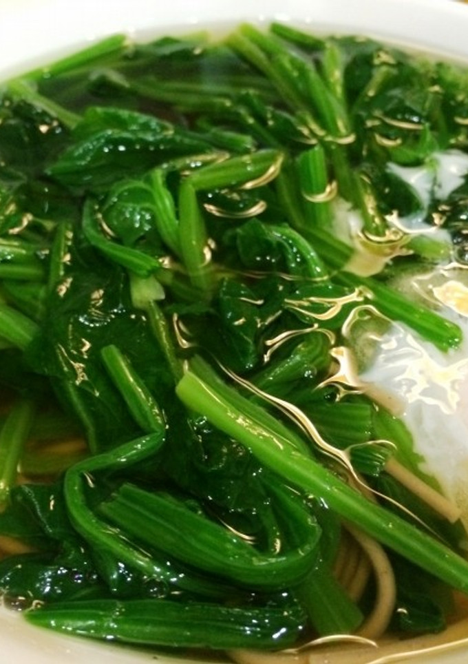 旬のほうれん草をお蕎麦で-レシピのメイン写真