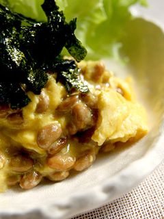 ふわっふわ♪納豆のスクランブルエッグ-レシピのメイン写真