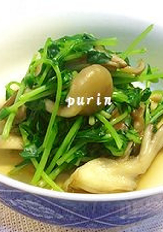 簡単♪豆苗と舞茸の煮浸し-レシピのメイン写真