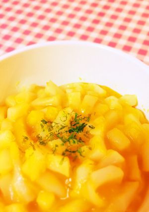 離乳食*中期〜♡かぼちゃナーラうどん-レシピのメイン写真