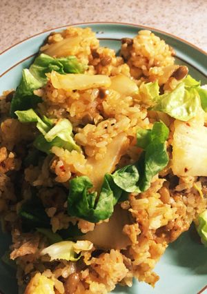 ボリュームたっぷり納豆キムチチャーハン-レシピのメイン写真