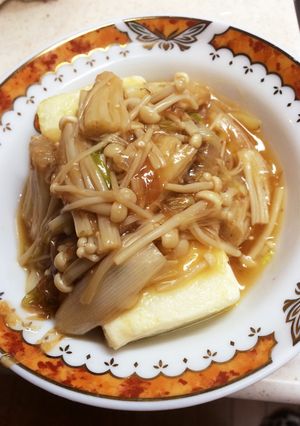 絹豆腐のきのこあんかけ-レシピのメイン写真