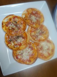 餃子の皮ピザ-レシピのメイン写真