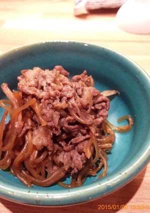 ご飯に合う♪ゴボウと牛肉の早煮-レシピのメイン写真