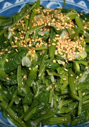 ほうれん草とねぎの和え物-レシピのメイン写真