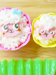 キャラ弁☆カップdeひつじ 簡単レシピ!-レシピのメイン写真