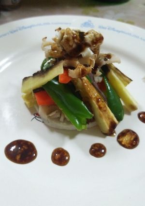グリル冬野菜のミルフィーユサラダ-レシピのメイン写真