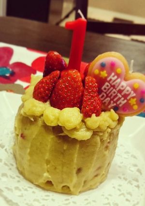 1歳♡お誕生日ケーキ♡卵牛乳小麦不使用-レシピのメイン写真