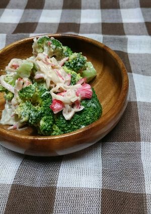 ブロッコリーとカニカマのゴママヨ-レシピのメイン写真