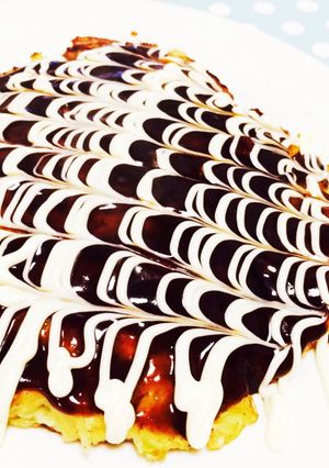 お好み焼き☆可愛いソースのかけ方-レシピのメイン写真