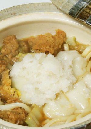 絶品！余り餅で簡単おひとりさま鍋-レシピのメイン写真
