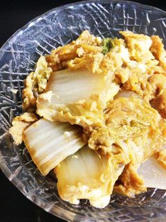 白菜の卵煮♪-レシピのメイン写真