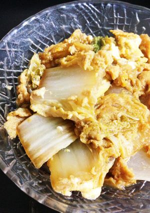 白菜の卵煮♪-レシピのメイン写真