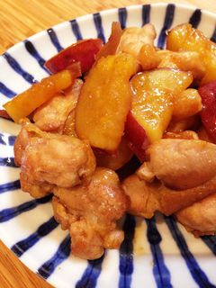 鶏肉とさつまいもの甘辛炒め-レシピのメイン写真