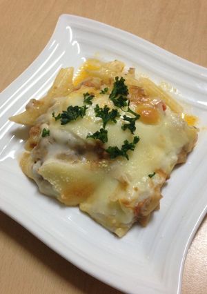 手作りミートソースのグラタン-レシピのメイン写真